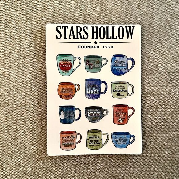 Gilmore Girls Stars Hollow Coffee Magnet - Picture 2 of 5